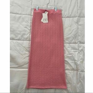zara midi skirt size M